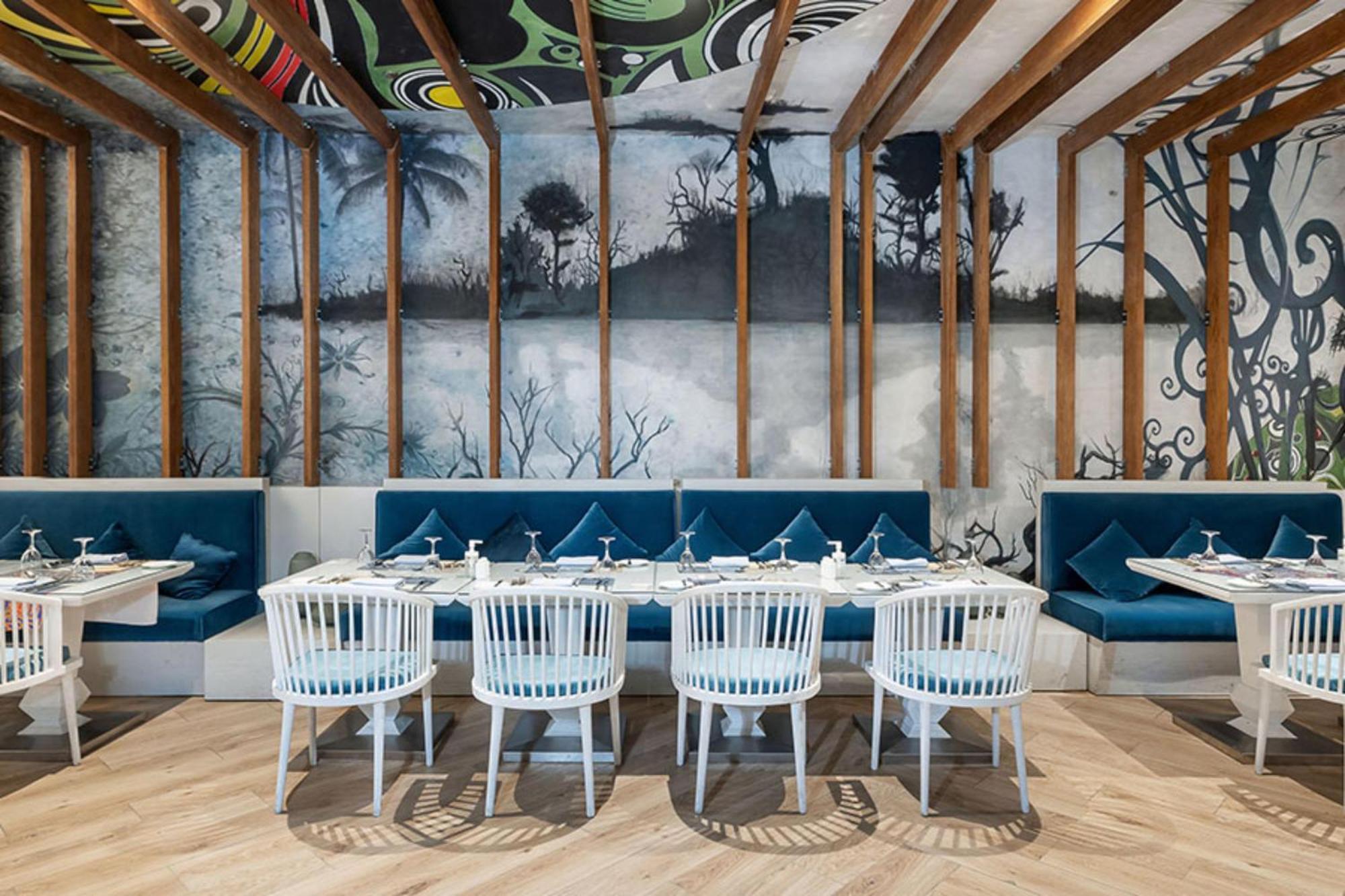Rixos Premium Alamein El Alamein Exteriör bild Restaurant interior