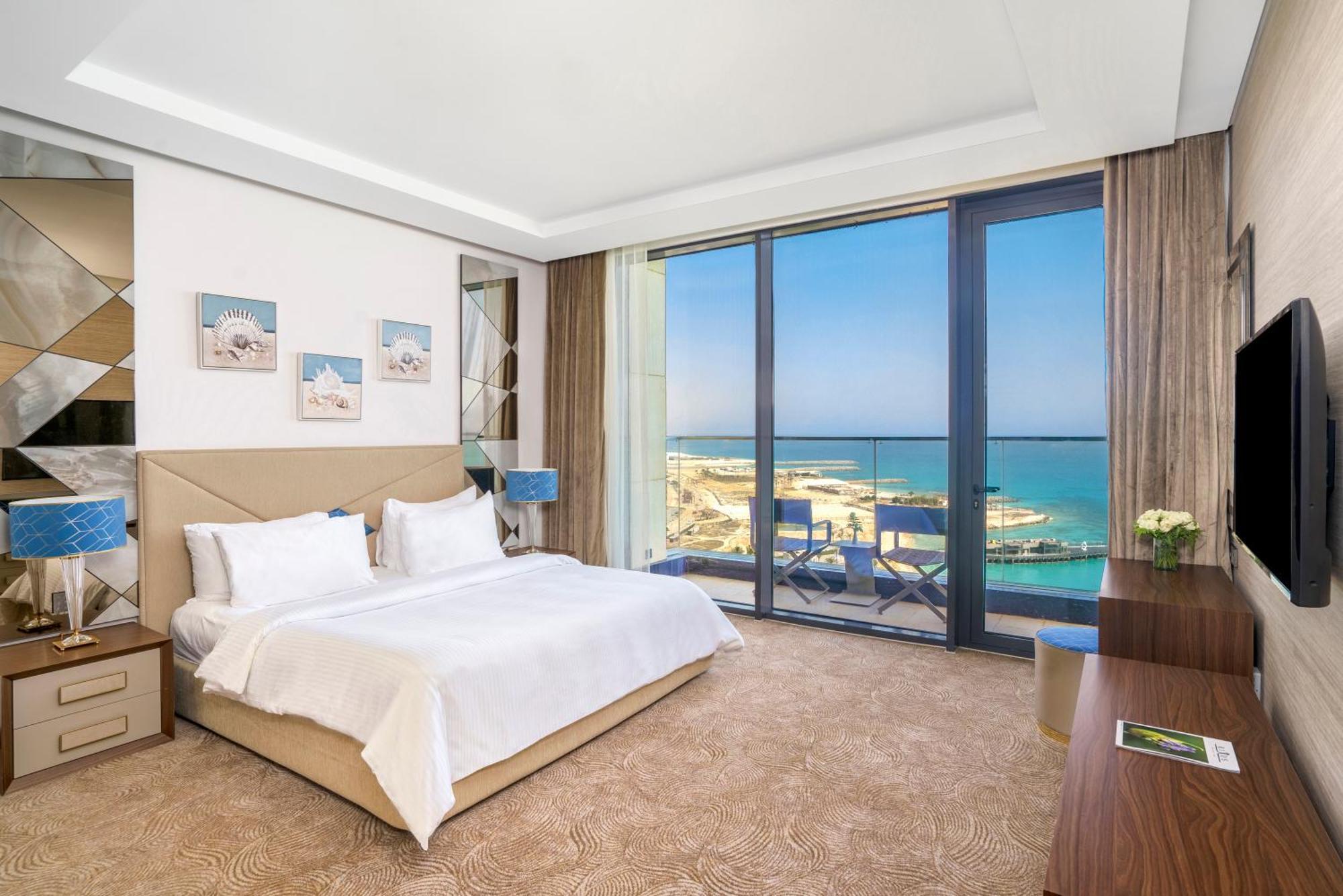 Rixos Premium Alamein El Alamein Rum bild A bedroom at the hotel