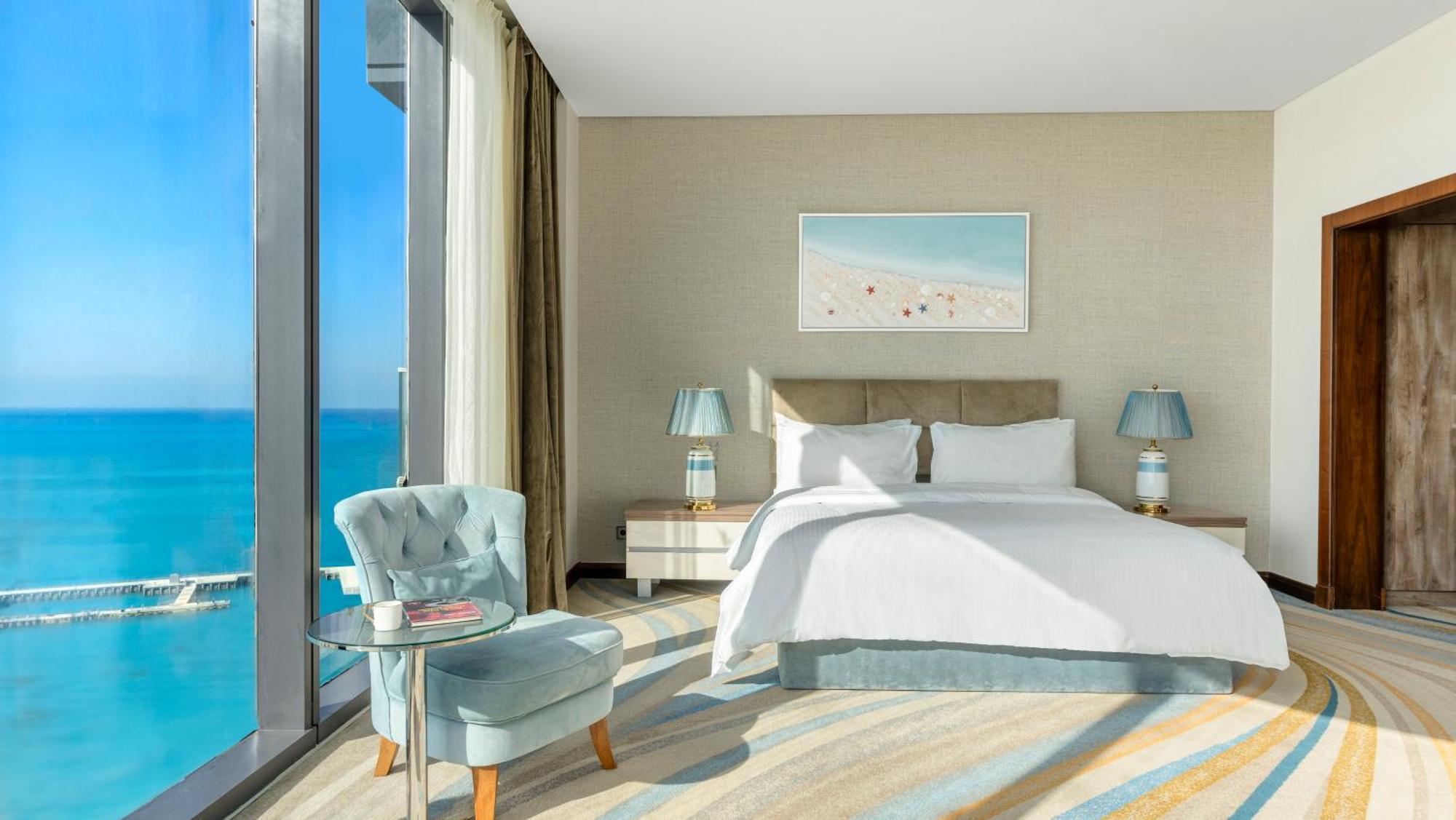 Rixos Premium Alamein El Alamein Rum bild A bedroom at the hotel